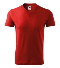 V-neck 102 Koszulka unisex czerwony