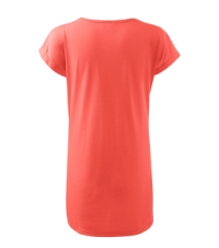 Love 123 Koszulka/sukienka damska coral