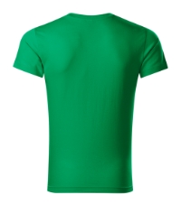 Slim Fit V-neck 146 Koszulka męska zielen_trawy