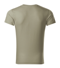 Slim Fit V-neck 146 Koszulka męska jasny_khaki
