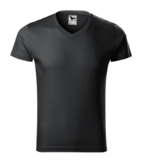 Slim Fit V-neck 146 Koszulka męska ebony_gray