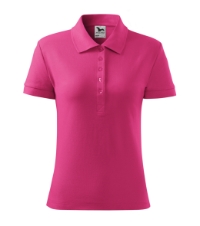 Cotton 213 Koszulka polo damska czerwien_purpurowa