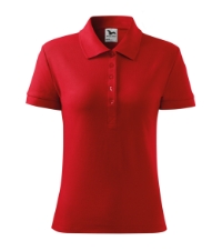 Cotton Heavy 216 Koszulka polo damska czerwony