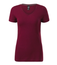 Action V-neck 701 Koszulka damska garnet