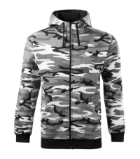 Camo Zipper C19 Bluza męska camouflage_gray