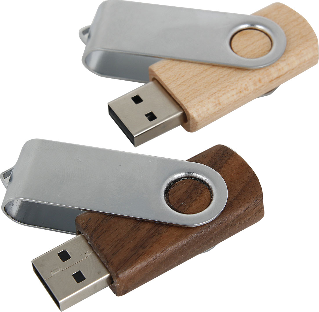 Pendrive z metalu i drewna 16GB 2.0