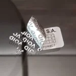 Plomby gwarancyjne na folii srebrnej matowej VOID.