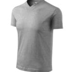 V-neck 102 Koszulka unisex Ciemnoszary melanż - 12