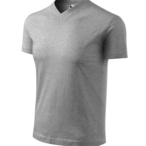 V-neck 102 Koszulka unisex Ciemnoszary melanż - 12