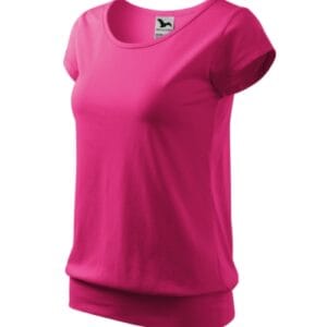 City 120 Koszulka damska Czerwień purpurowa - 40