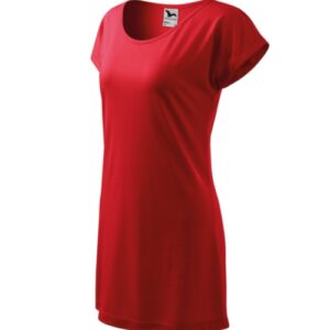 Love 123 Koszulka/sukienka damska Czerwony - 07