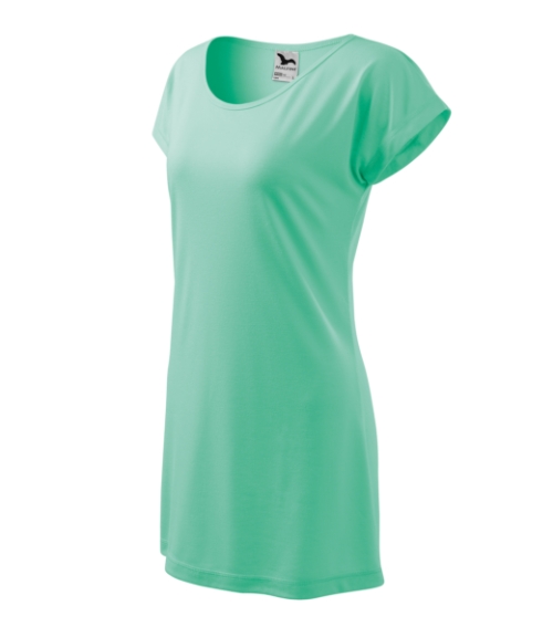 Love 123 Koszulka/sukienka damska Miętowy - 95