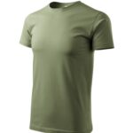 Basic 129 Koszulka męska Khaki - 09