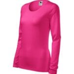 Slim 139 Koszulka damska Czerwień purpurowa - 40