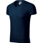 Slim Fit V-neck 146 Koszulka męska Granatowy - 02