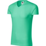 Slim Fit V-neck 146 Koszulka męska Miętowy - 95
