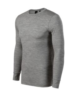 Merino Rise LS 159 Koszulka męska Ciemnoszary melanż - 12