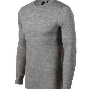 Merino Rise LS 159 Koszulka męska Ciemnoszary melanż - 12