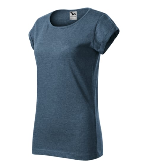 Fusion 164 Koszulka damska Ciemny denim melanż - M2