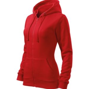 Trendy Zipper 411 Bluza damska Czerwony - 07
