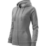 Trendy Zipper 411 Bluza damska Ciemnoszary melanż - 12