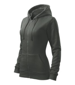 Trendy Zipper 411 Bluza damska Ciemny khaki - 67