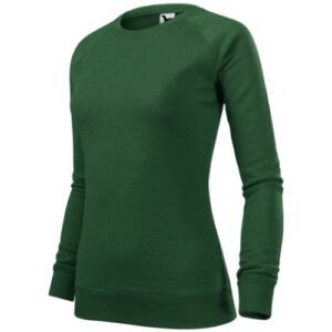 Merger 416 Bluza damska Zieleń butelkowa melanż - N6