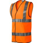 HV Bright 9V3 Kamizelka odblaskowa unisex Fluorescencyjny pomarańczowy - 98