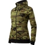 Camo Zipper C20 Bluza damska Camouflage green - 34