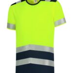 T-Shirt High Vis Bicolor T01 Koszulka unisex Fluorescencyjny żółty - 97