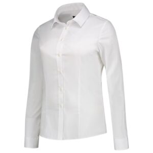 Fitted Stretch Blouse T24 Koszula damska Biały - T0