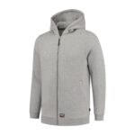Hooded Sweat Jacket Washable 60°C T44 Bluza unisex Grey melange - TG