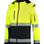 Bi-color EN ISO 20471 Softshell T52 Softshell kurtka unisex Fluorescencyjny żółty - 97