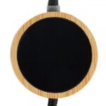 Długi drewniany kabel 4w1 z podświetlanym logo Beżowy