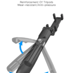 Selfie stick ze stojakiem Czarny