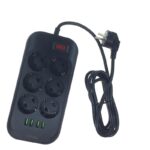 Listwa zasilająca z USB Czarny