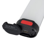 Latarka solarna z power bankiem 3000 mAh Czarny