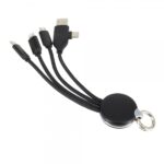 Kabel z podświetlanym logo 4w1, RXD-368 Czarny