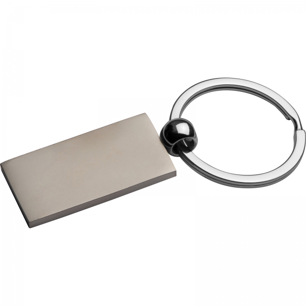 Brelok metalowy Szary