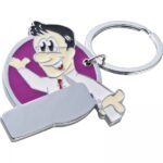 Brelok metalowy CrisMa Fioletowy