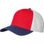 Czapka z daszkiem bawełniana 5 paneli CrisMa Czerwony