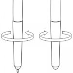 Długopis plastikowy touch pen CrisMa Smile Hand Turkusowy