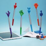 Długopis plastikowy touch pen CrisMa Smile Hand Turkusowy