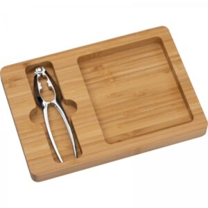 Dziadek do orzechów z tacą Beżowy