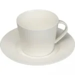 Filiżanka ceramiczna ze spodkiem 175 ml Biały