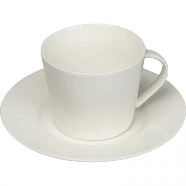 Filiżanka ceramiczna ze spodkiem 175 ml Biały