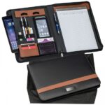 Folder A4 z notatnikiem w linie Brązowy