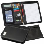 Folder A5 z notatnikiem w linie Czarny