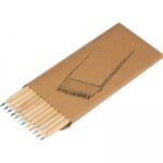 Kredki drewniane 12 kolorów Beżowy