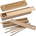 Kredki drewniane 8 kolorów Brązowy